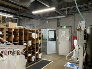 食品工場の改修工事――機械室を加工場へ改修　
